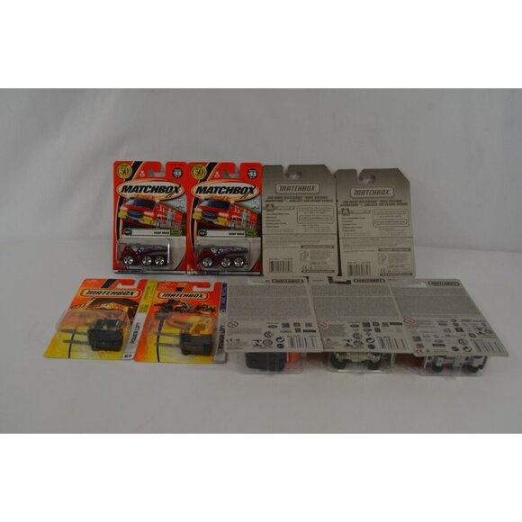 Matchbox Construction Vehicles Power Lift Dump Truck Lot of 9 Diecast 1990s New - Picture 9 of 9